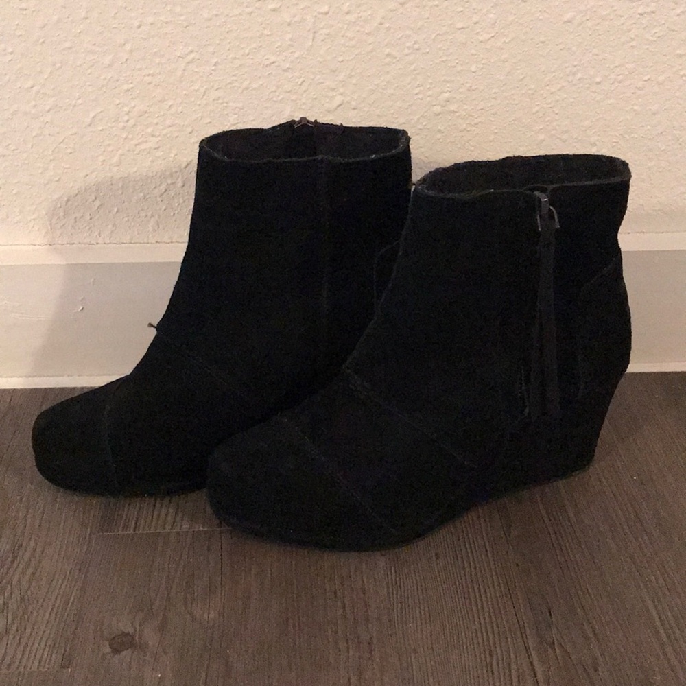 TOMS wedge booties